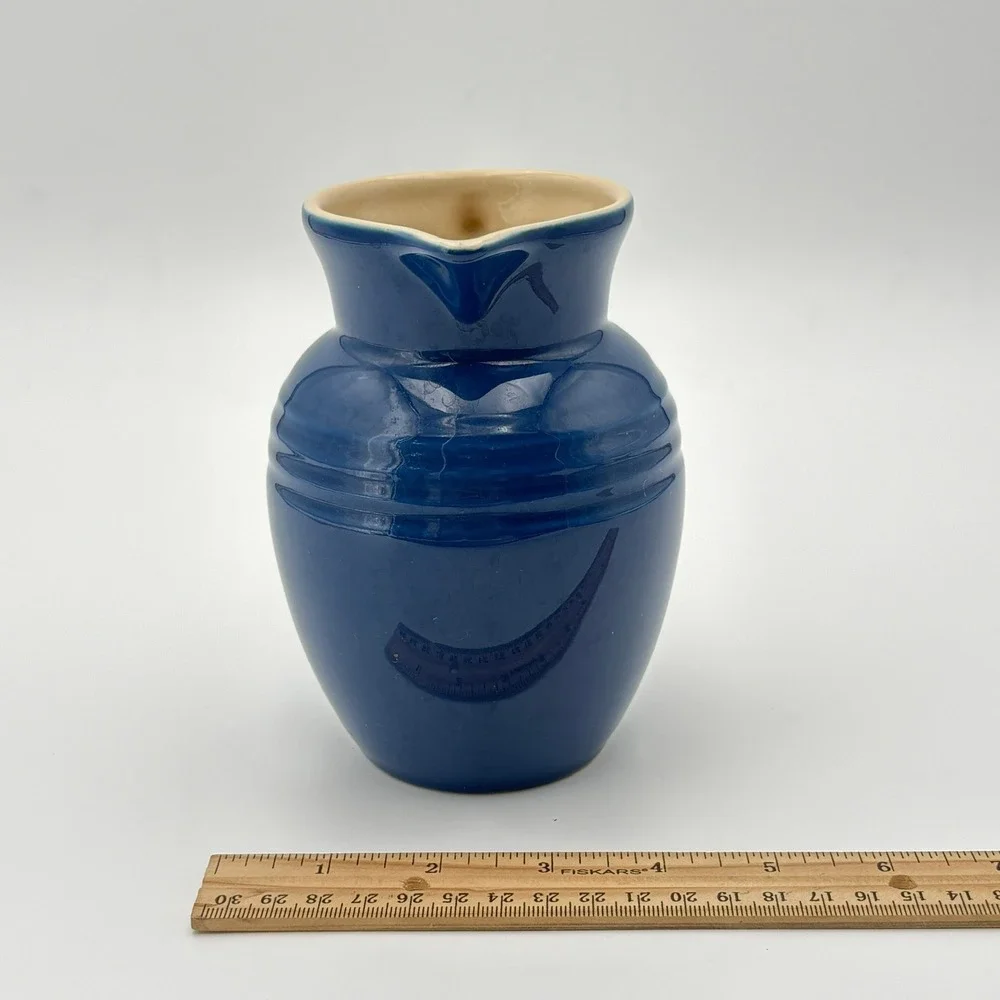 Le Creuset Cobalt Blue Stoneware Pitcher 0.7L 24oz French Country Creamer Jug